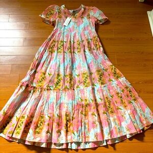 WKND WYFR Long Gauze Dress NWT XS